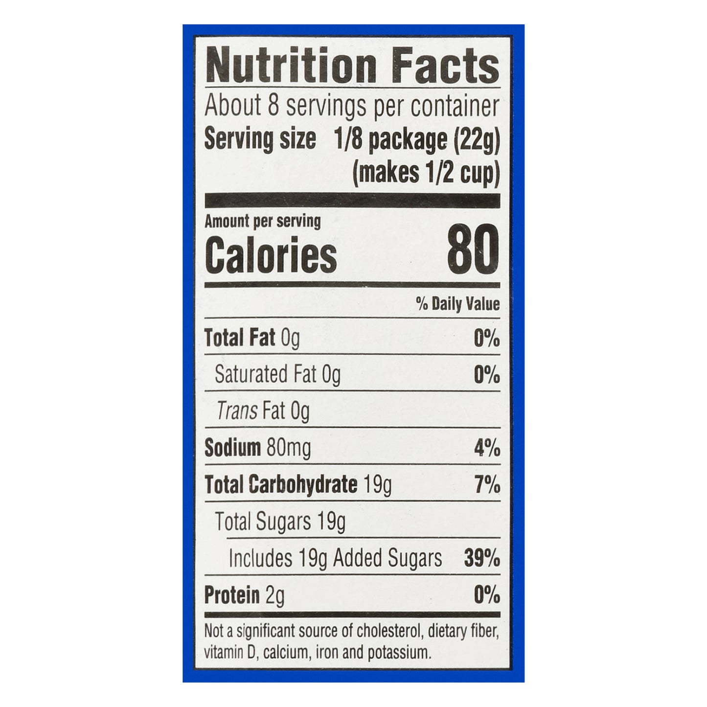 Jell-o Berry Blue Gelatin Dessert 6 oz