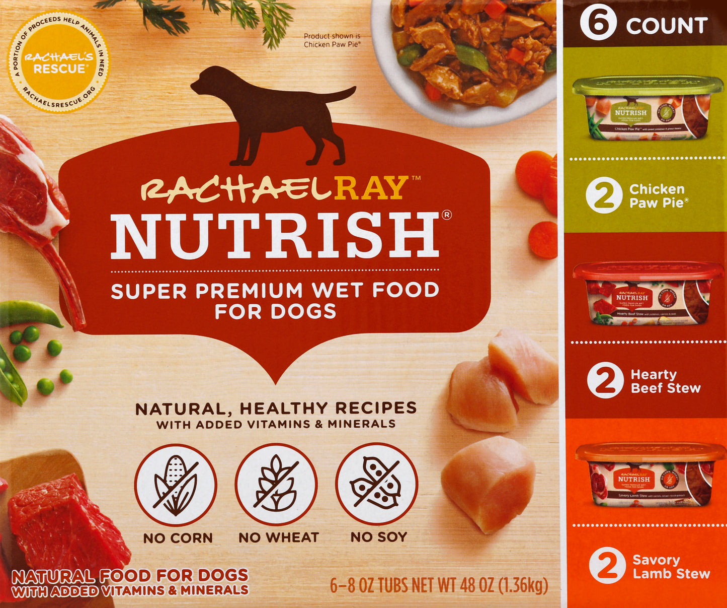 Rachael Ray Nutrish Food for Dogs 6 ea