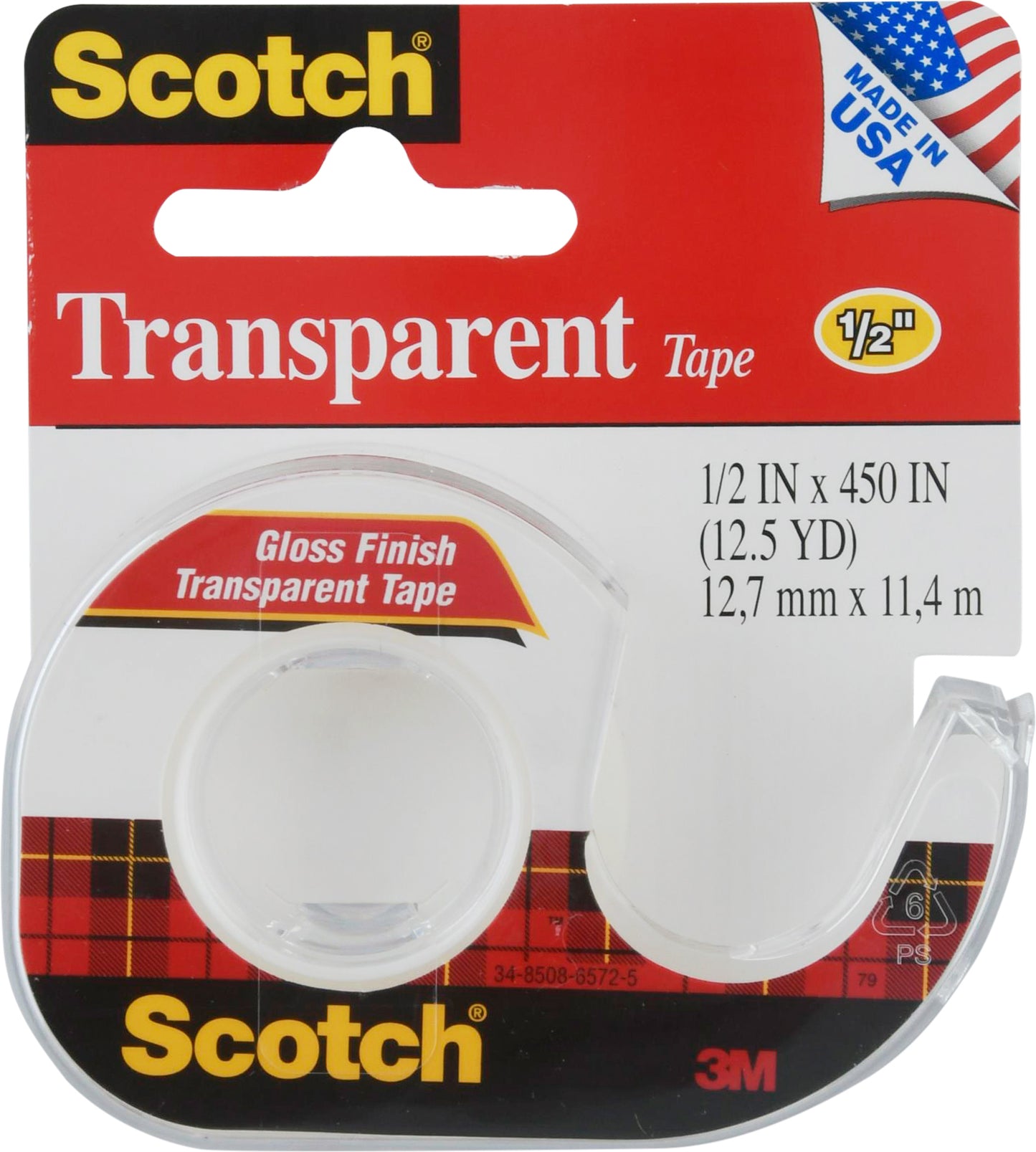 Scotch Transparent 1/2 Inch Tape 1 ea