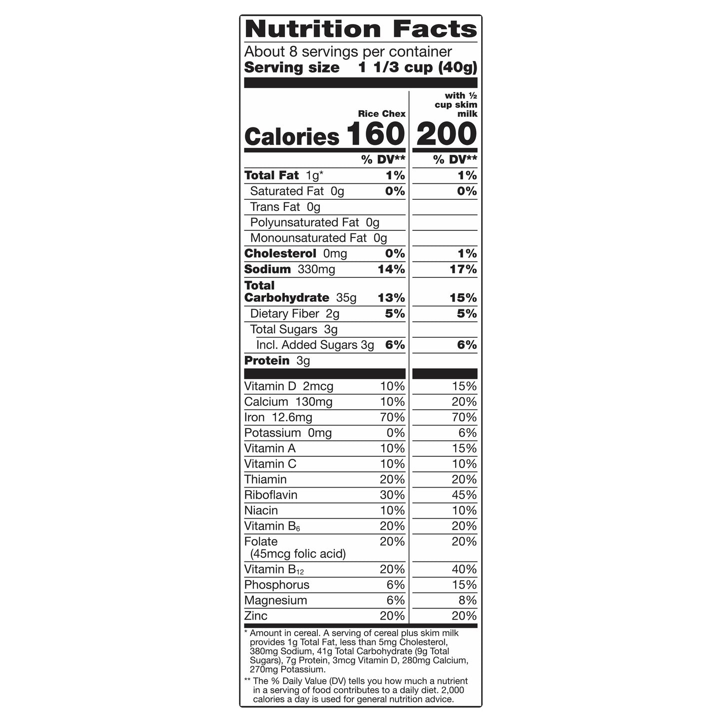 Chex Gluten Free Rice Cereal 12 oz