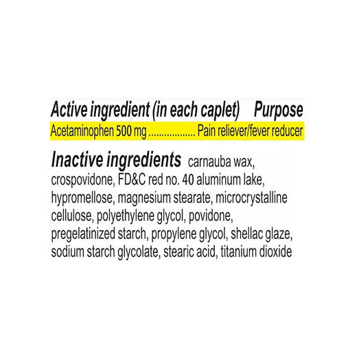 Tylenol Extra Strength Caplets with 500 mg Acetaminophen, 24 ct/