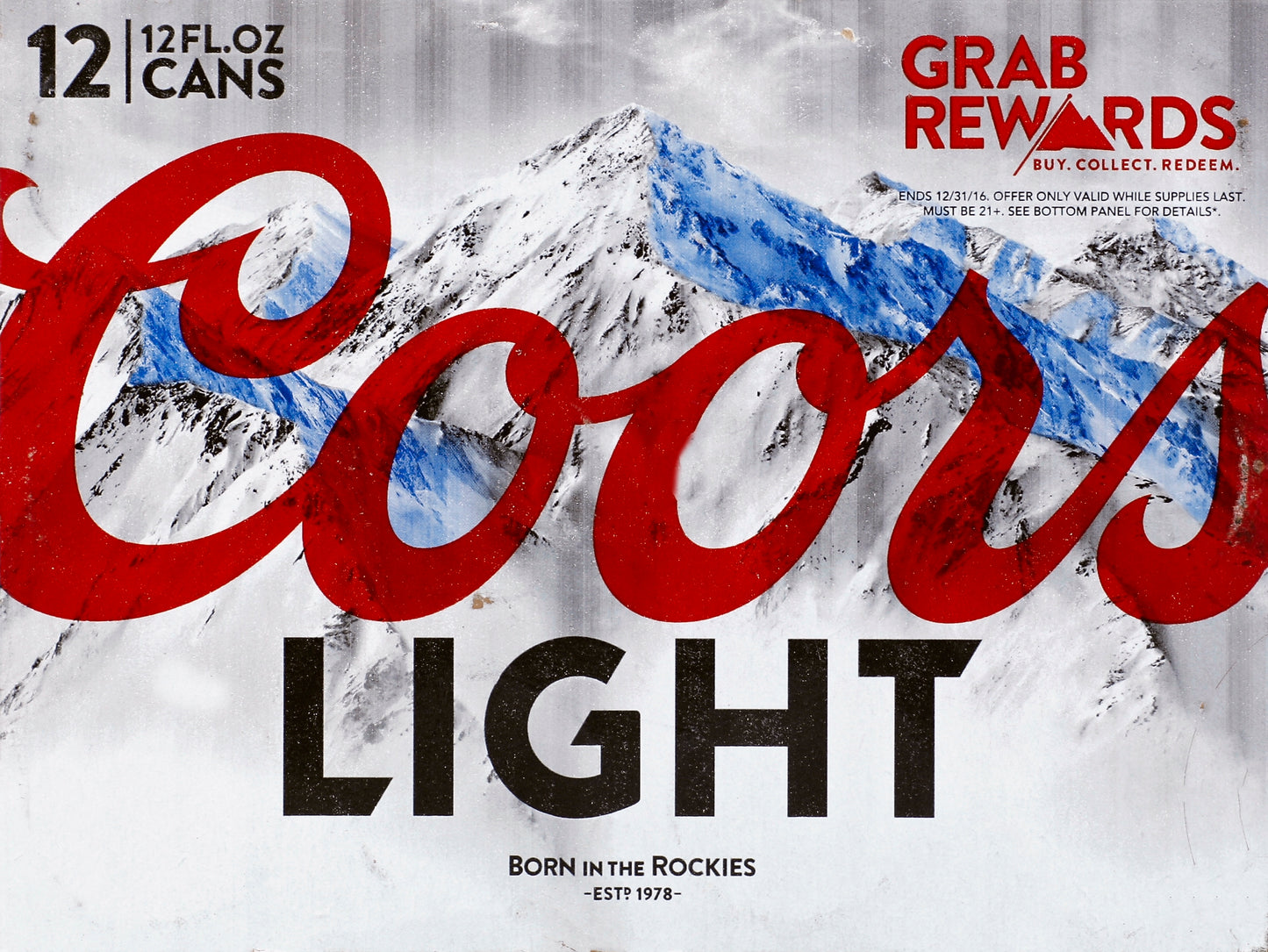 Coors Light Beer 12 ea