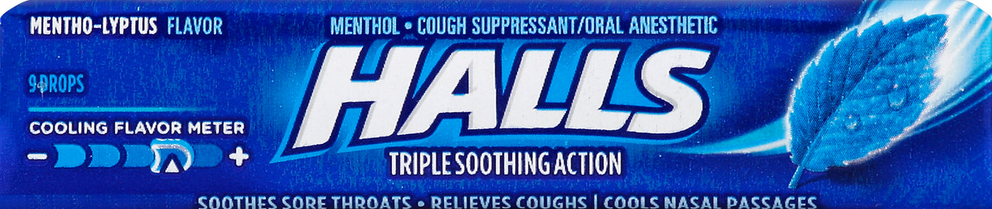 Halls Cough Suppressant/Oral Anesthetic 9 ea