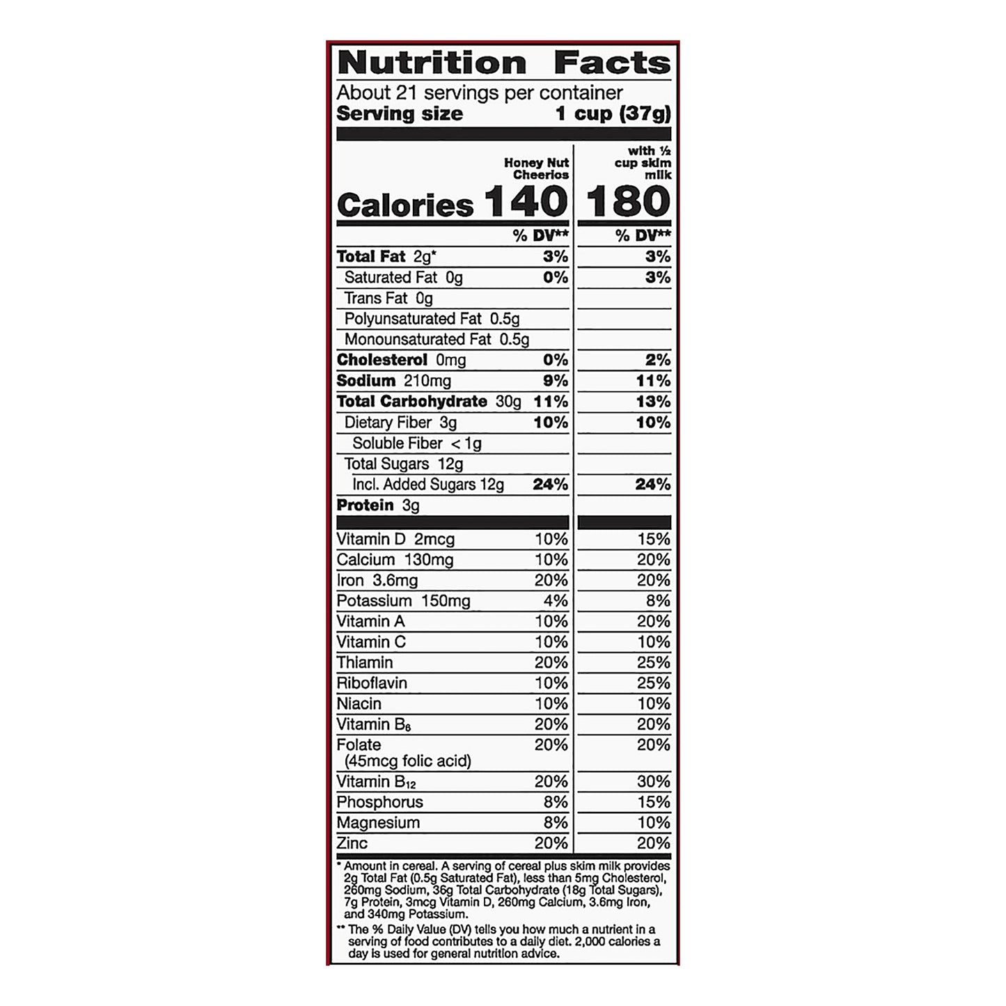 Cheerios Giant Size Honey Nut Cereal 27.2 oz