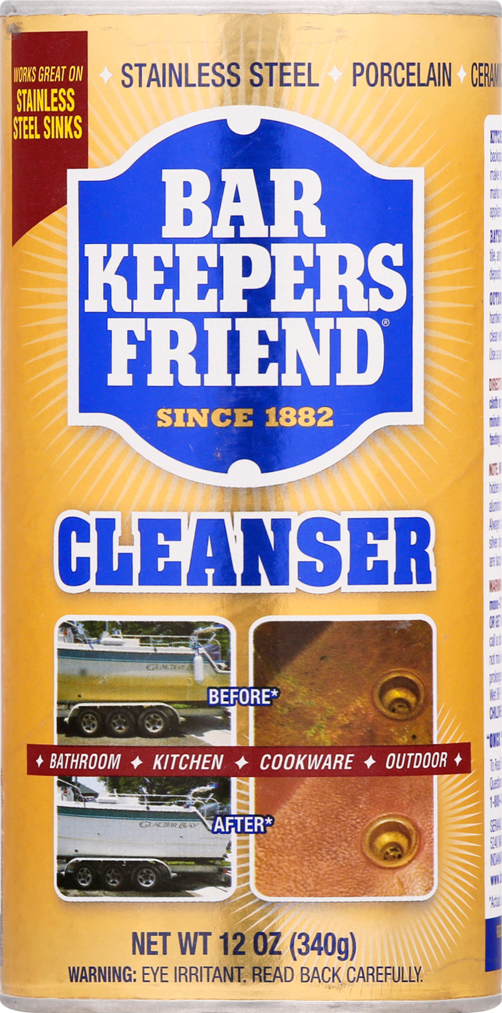 Bar Keepers Friend Cleanser 12 oz