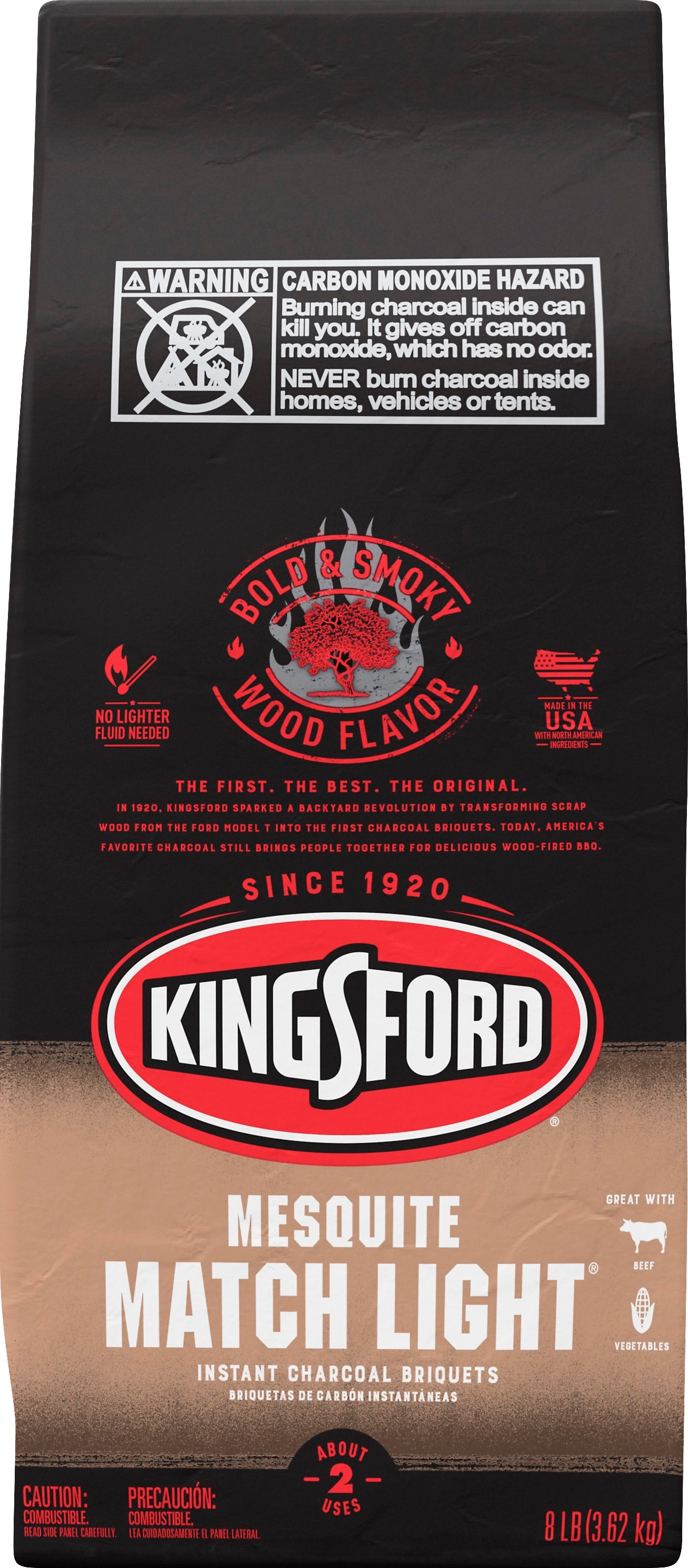 Kingsford Match Light Mesquite Instant Charcoal Briquets 8 lb