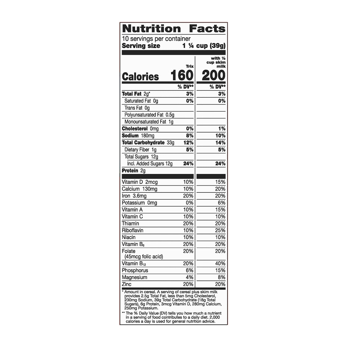 Trix Large Size Corn Puffs Large Size 13.9 oz