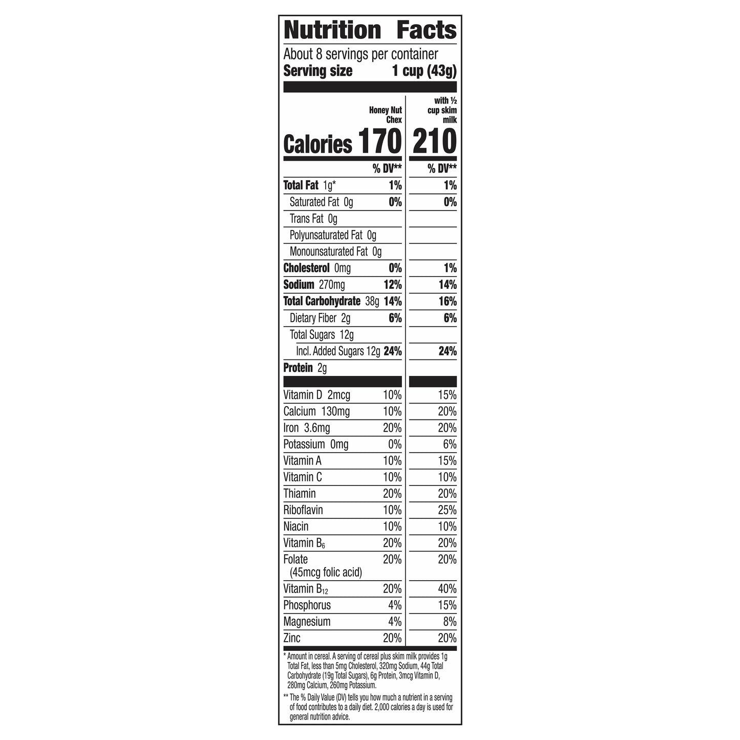 Honey Nut Chex Breakfast Cereal, Gluten Free, 12.5 oz