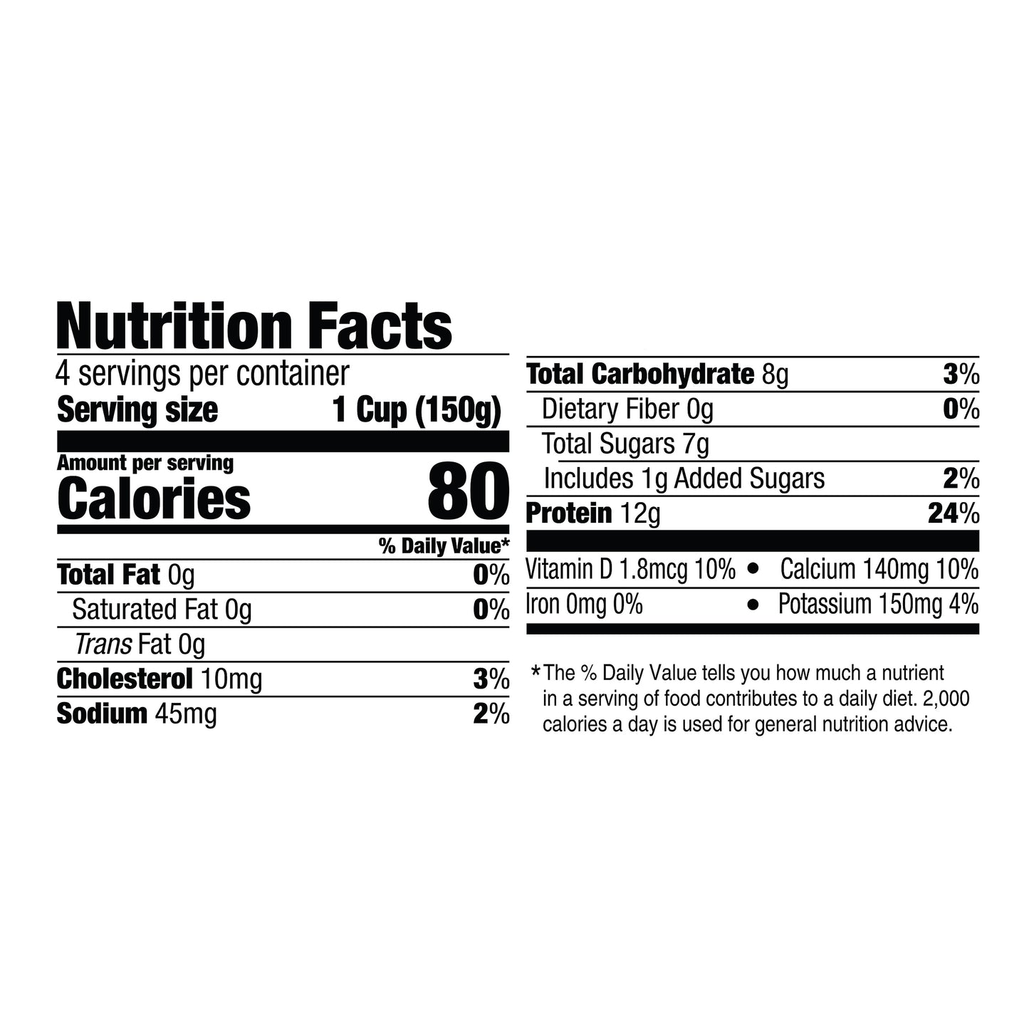 Light + Fit Nonfat Greek Strawberry Banana Yogurt 4 ea