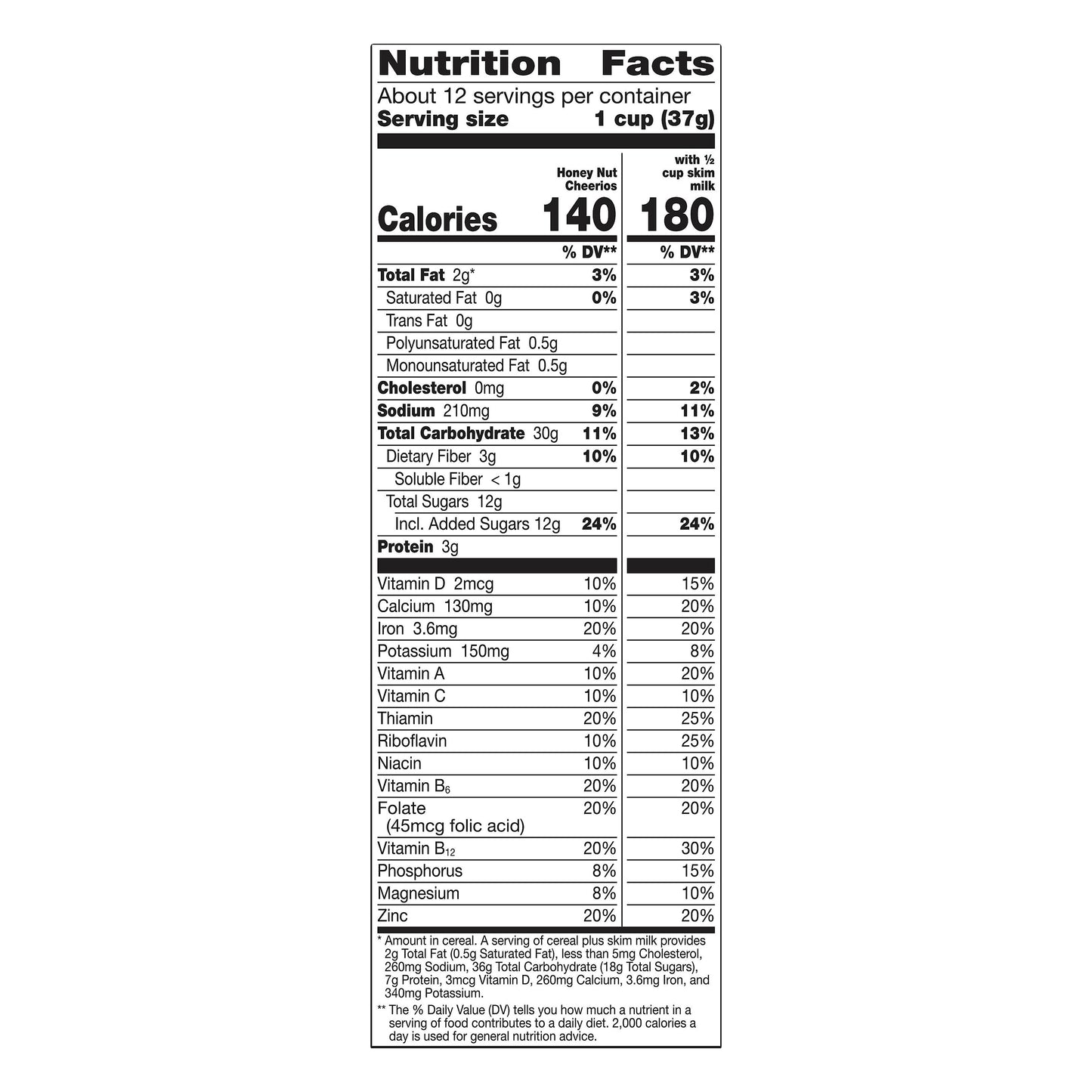 Honey Nut Cheerios Large Size Cereal 15.4 oz