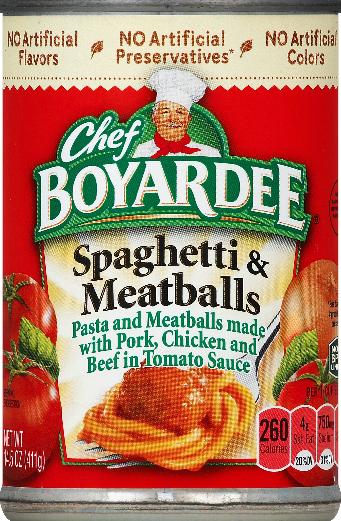 Chef Boyardee Spaghetti & Meatballs 14.5 oz