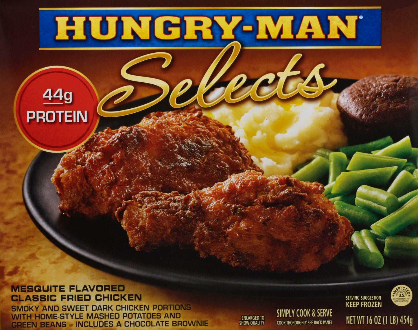 Hungry-Man Mesquite Flavored Fried Classic Fried Chicken 16 oz