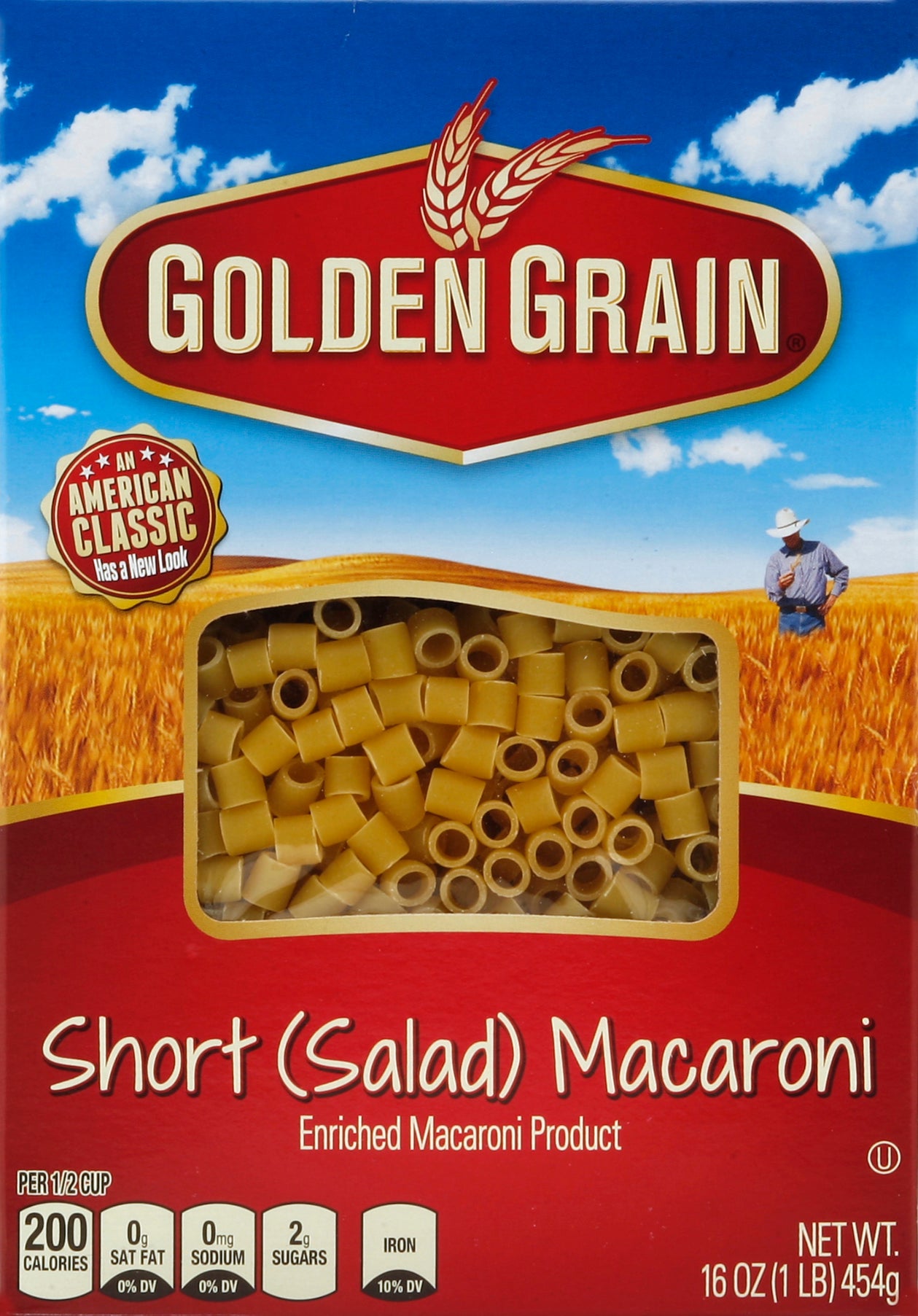 Golden Grain Short Macaroni 16 oz