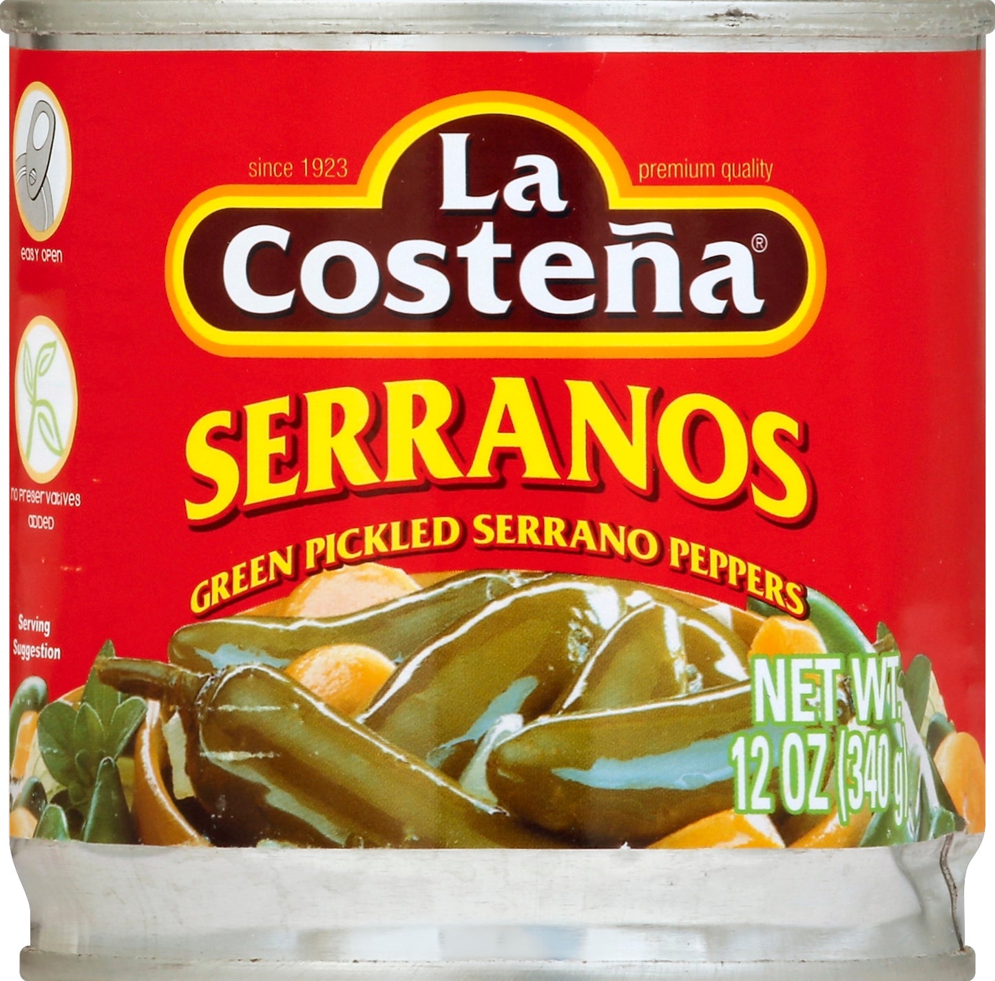 La Costena Serranos 12 oz