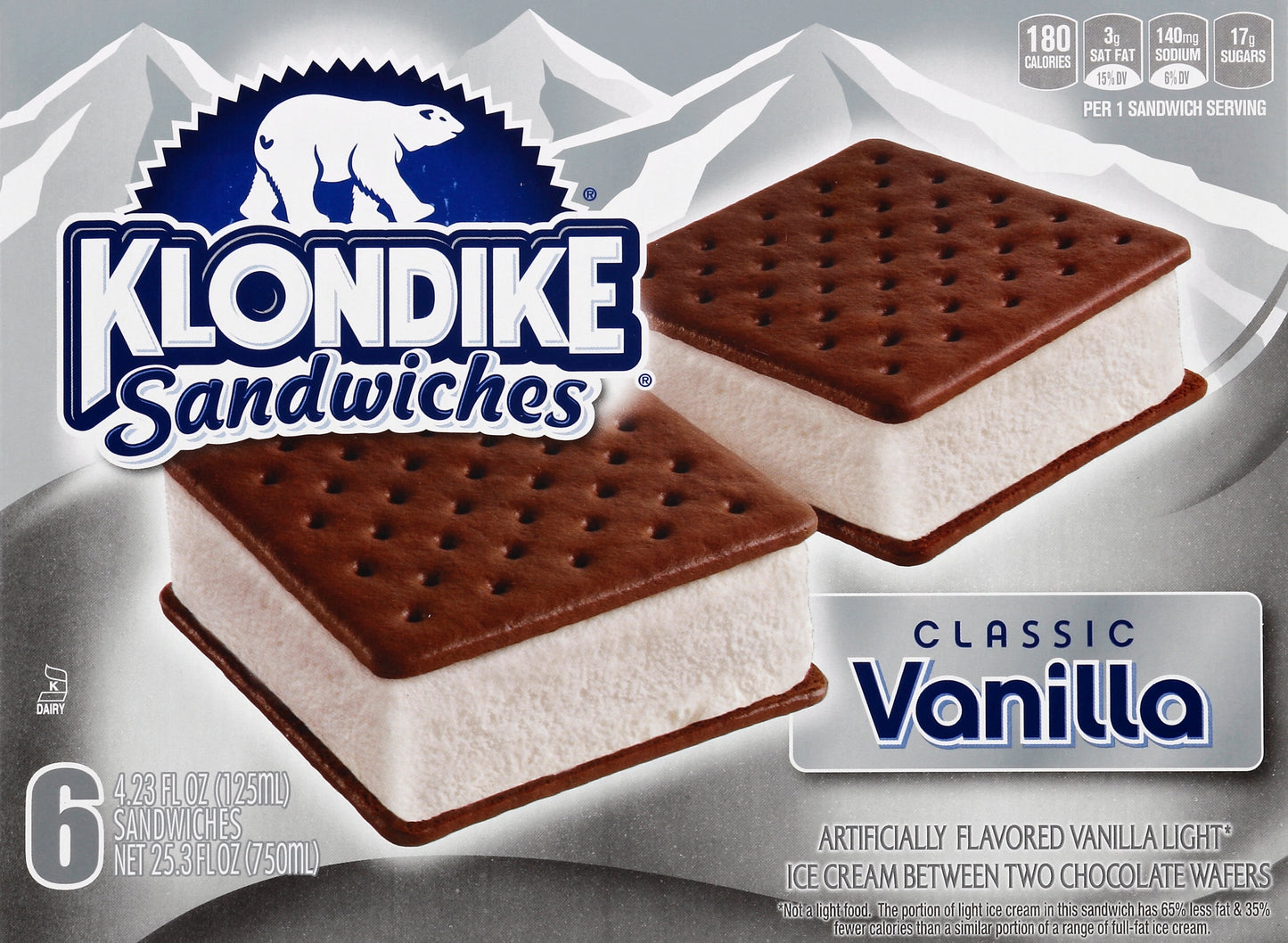 Klondike Sandwiches 6 ea
