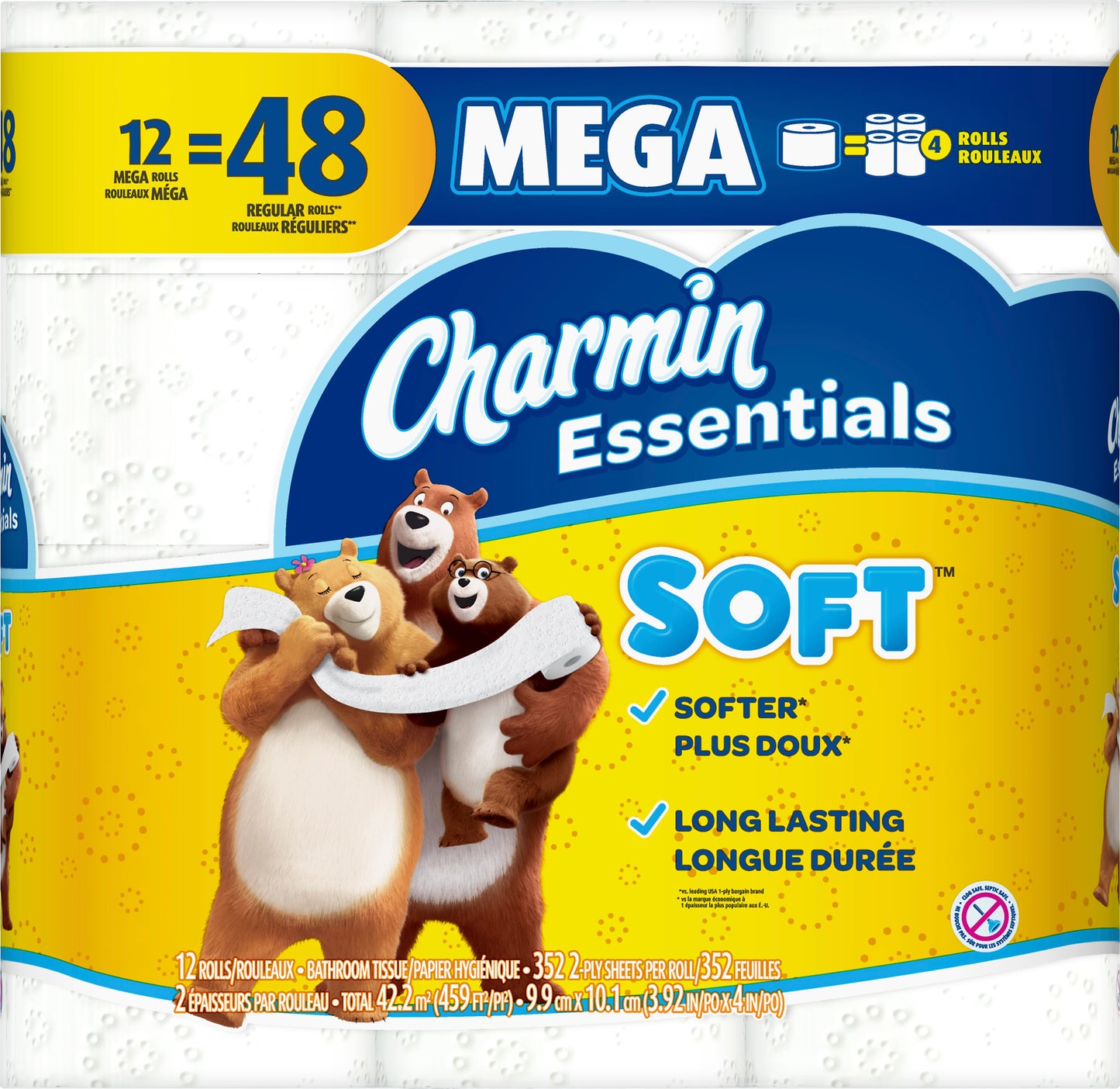 Charmin Mega Rolls Soft 2-Ply Bathroom Tissue 12 ea