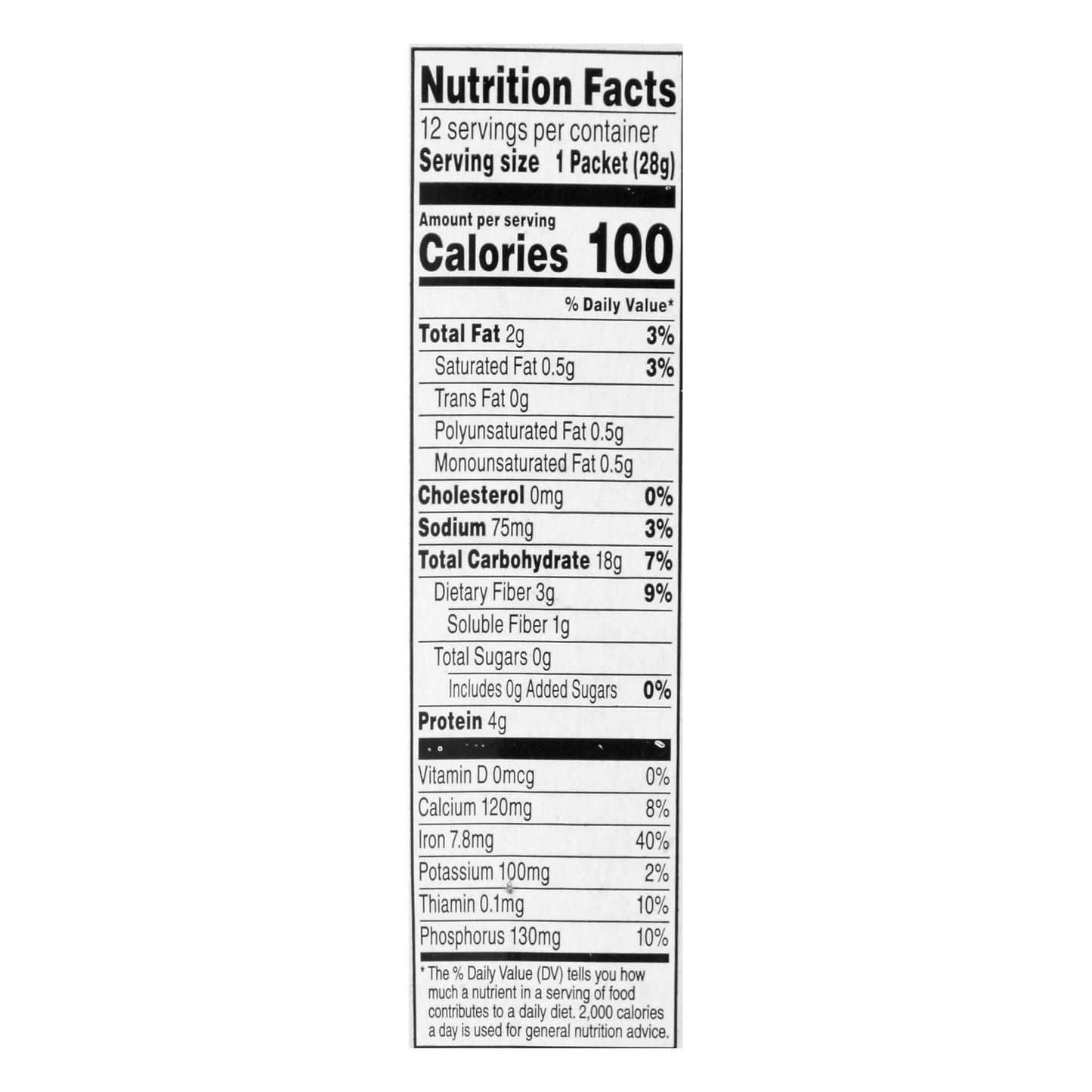 Quaker Original Instant Oatmeal 12 ea