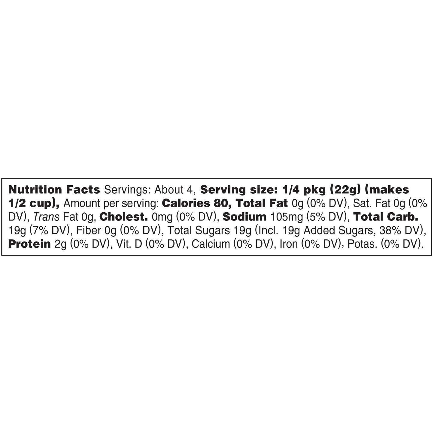 Jell-O Cherry Instant Gelatin Mix, 3 oz Box