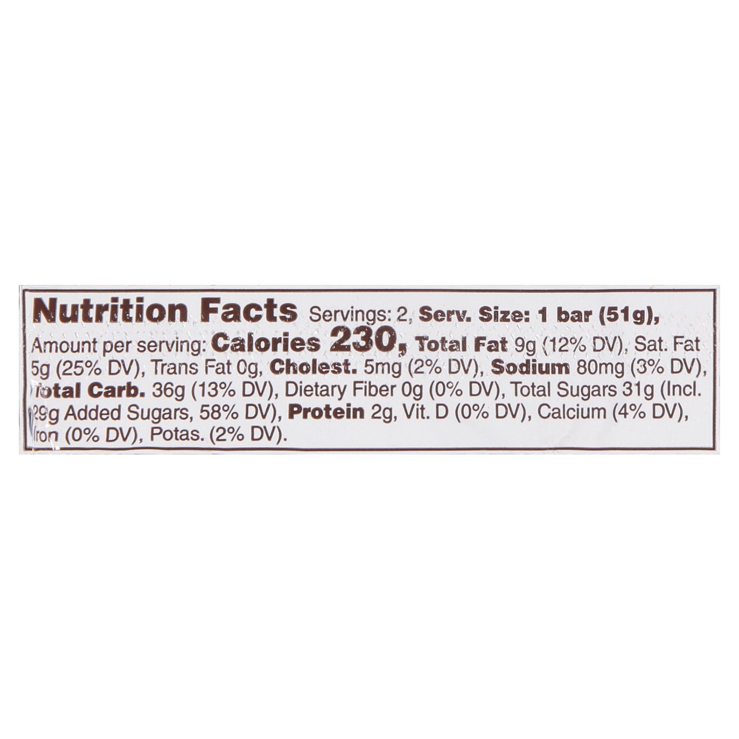 Milky Way 2 Bars Wrapper