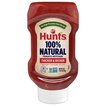 Hunt’s All Natural Tomato Ketchup, 20-oz. Bottle