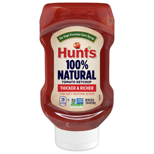 Hunt’s All Natural Tomato Ketchup, 20-oz. Bottle