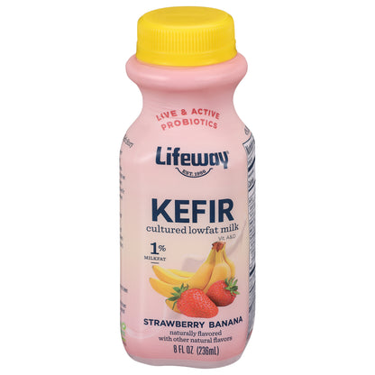 Lifeway Strawberry Banana Kefir 8 fl oz
