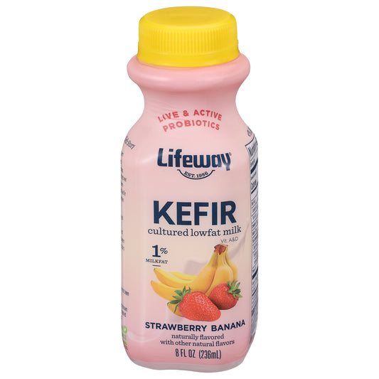 Lifeway Strawberry Banana Kefir 8 fl oz