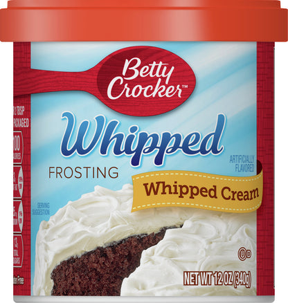 Betty Crocker Frosting Whipped Cream 12 oz