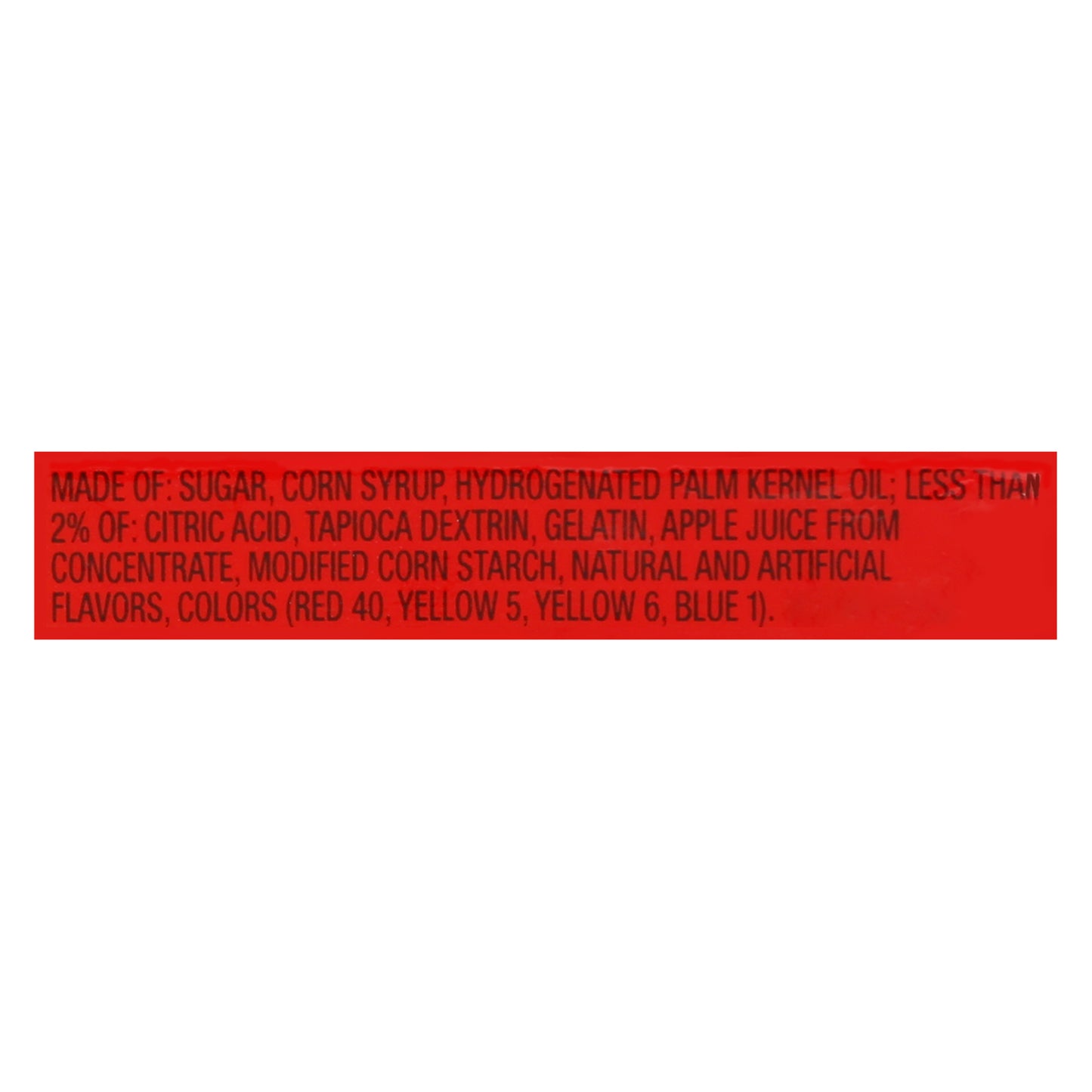 Starburst Original Fruit Chews 2.07 oz Wrapper
