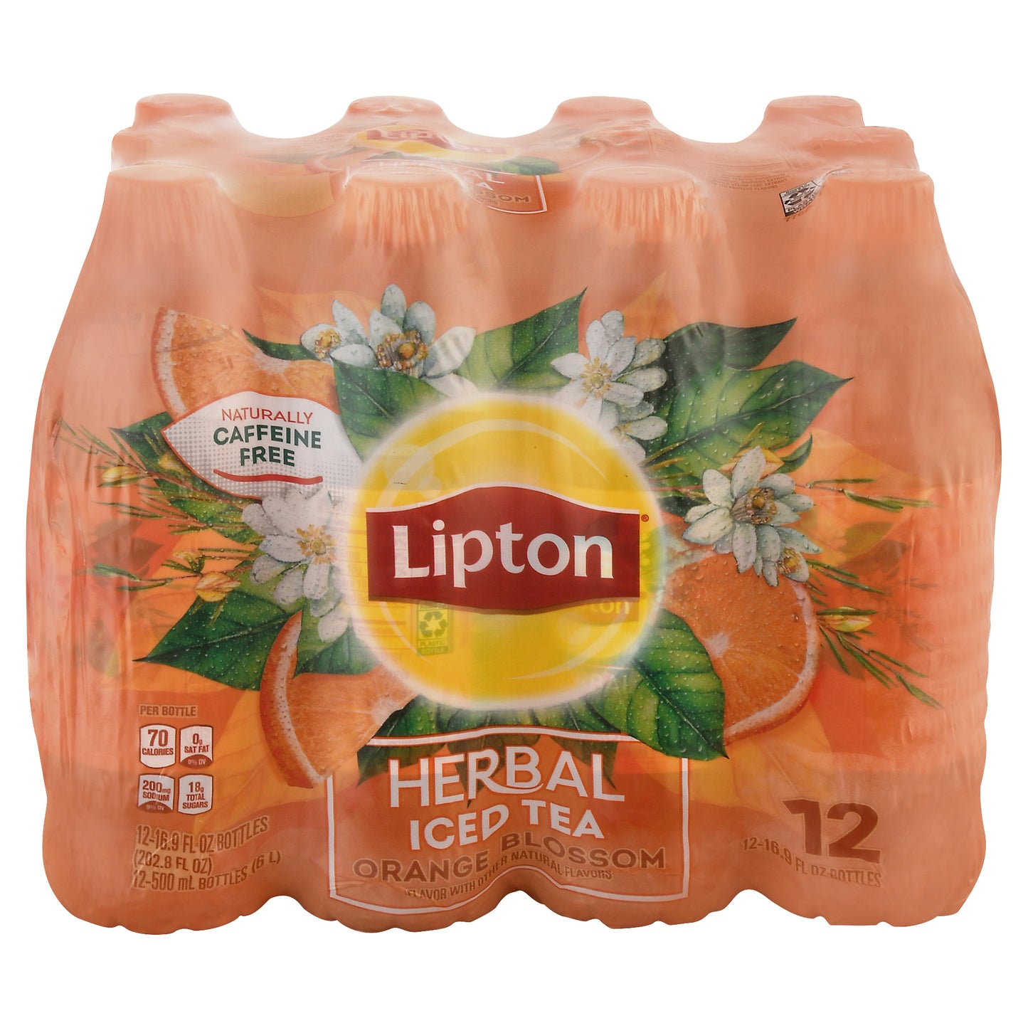 Lipton Orange Blossom Herbal Iced Tea 12 - 16.9 fl oz Bottles