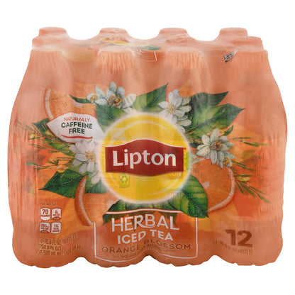 Lipton Orange Blossom Herbal Iced Tea 12 - 16.9 fl oz Bottles