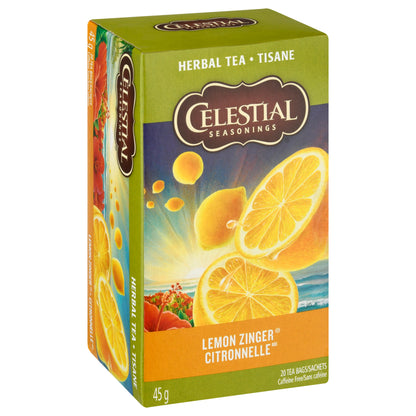 Celestial Seasonings Tea Bags Citronelle Lemon Zinger Herbal Tea 20 ea