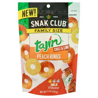 Snak Club Family Size Tajin Chili & Lime Peach Rings 11 oz