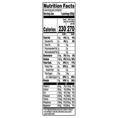Quaker Select Starts Protein Cranberry Almond Instant Oatmeal 6 ea
