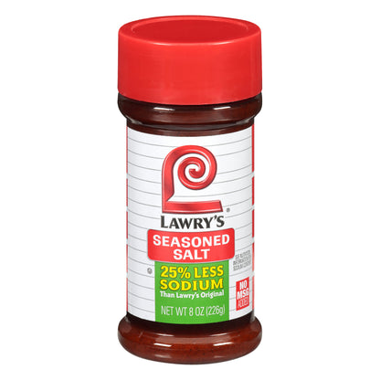 Lawry's® 25% Less Sodium Seasoned Salt 8 oz. Shaker