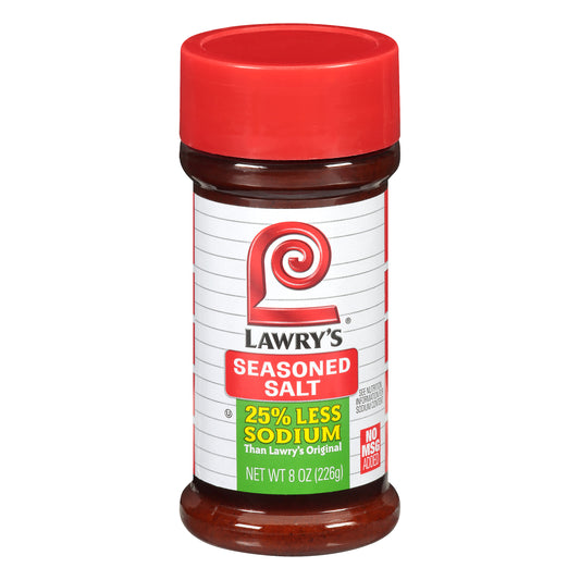 Lawry's® 25% Less Sodium Seasoned Salt 8 oz. Shaker