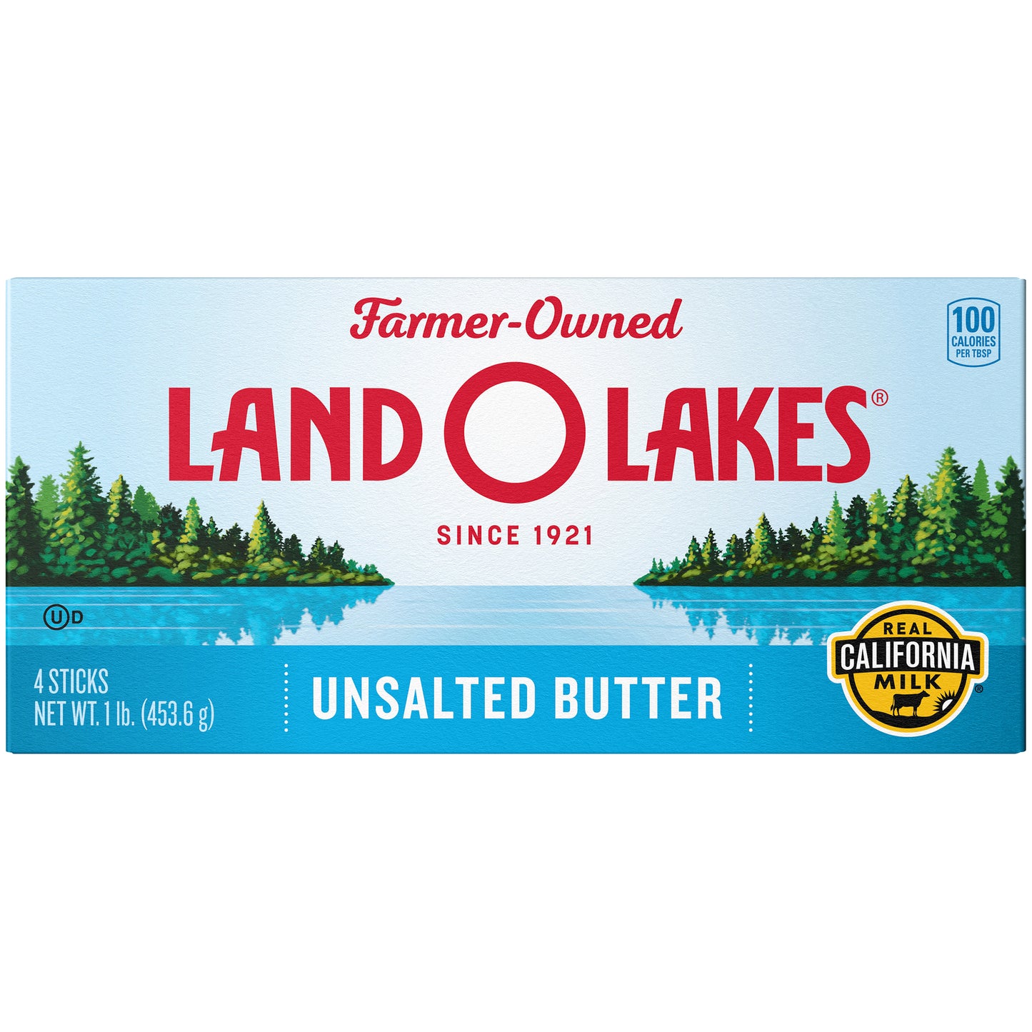 Land O Lakes® Unsalted Butter, Western Style, 1 lb in 4 Sticks