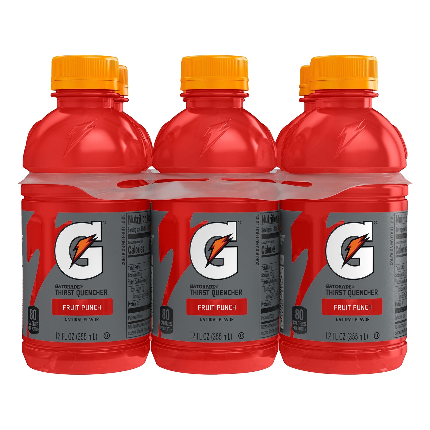 Gatorade 6 Pack Fruit Punch Thirst Quencher 6 ea