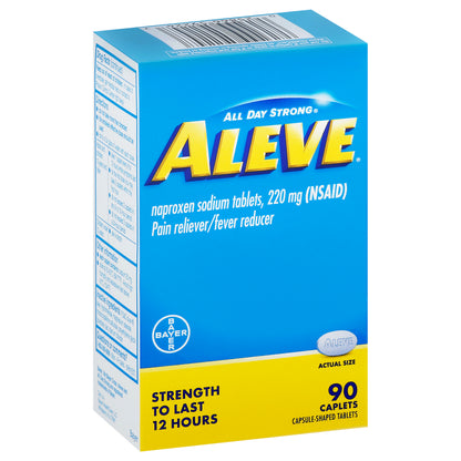 Aleve All Day Strong 220 mg Pain Reliever/Fever Reducer Caplets 90 ea