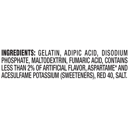Jell-O Raspberry Sugar Free Gelatin Dessert Mix, 0.6 oz Box