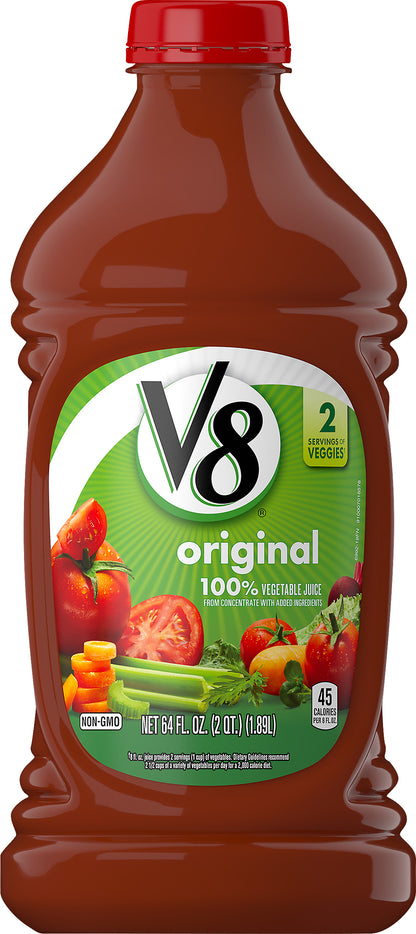 V8 Non-GMO Original 100% Vegetable Juice 64 oz
