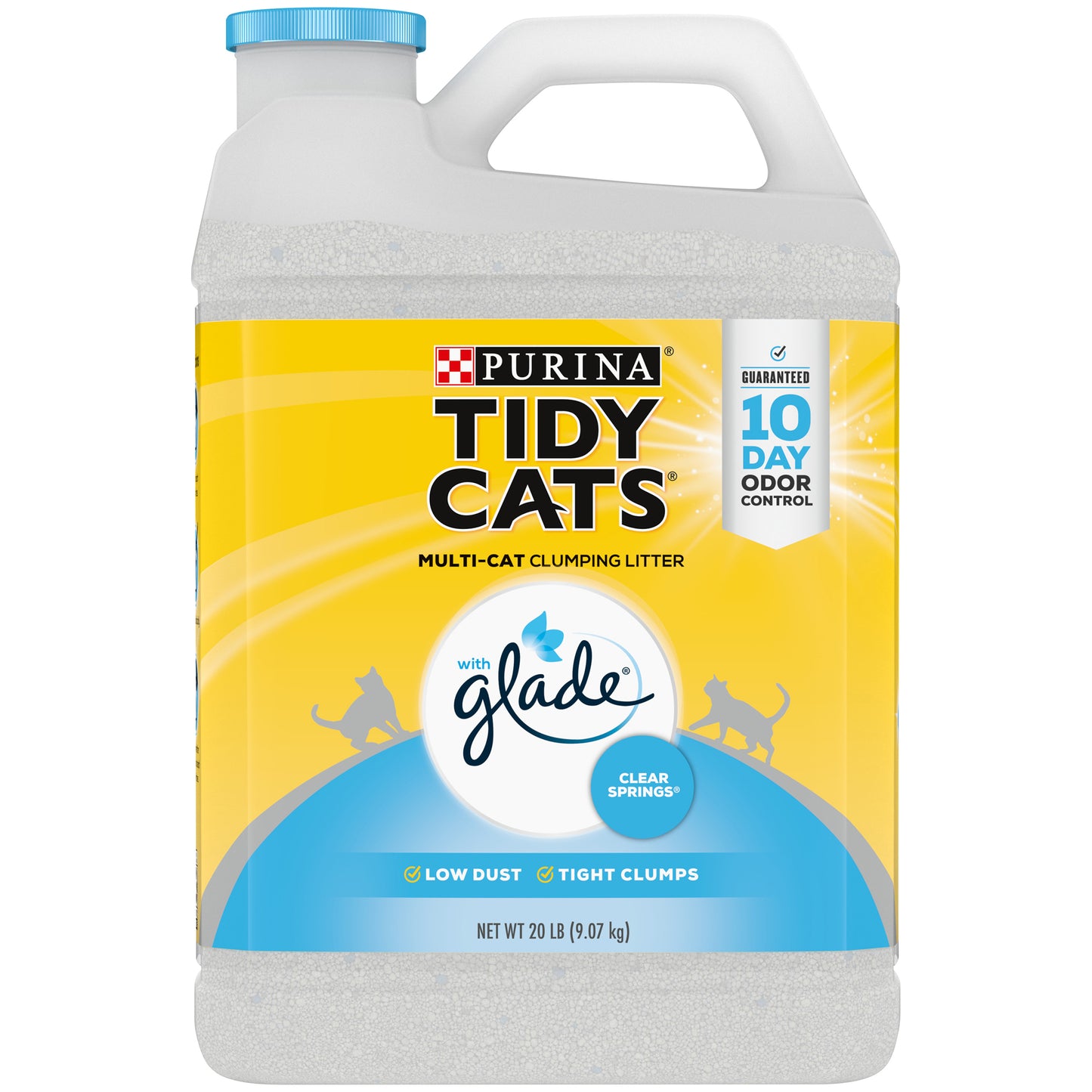 Purina Tidy Cats Clumping Multi Cat Litter, Glade Clear Springs - 20 lb. Jug