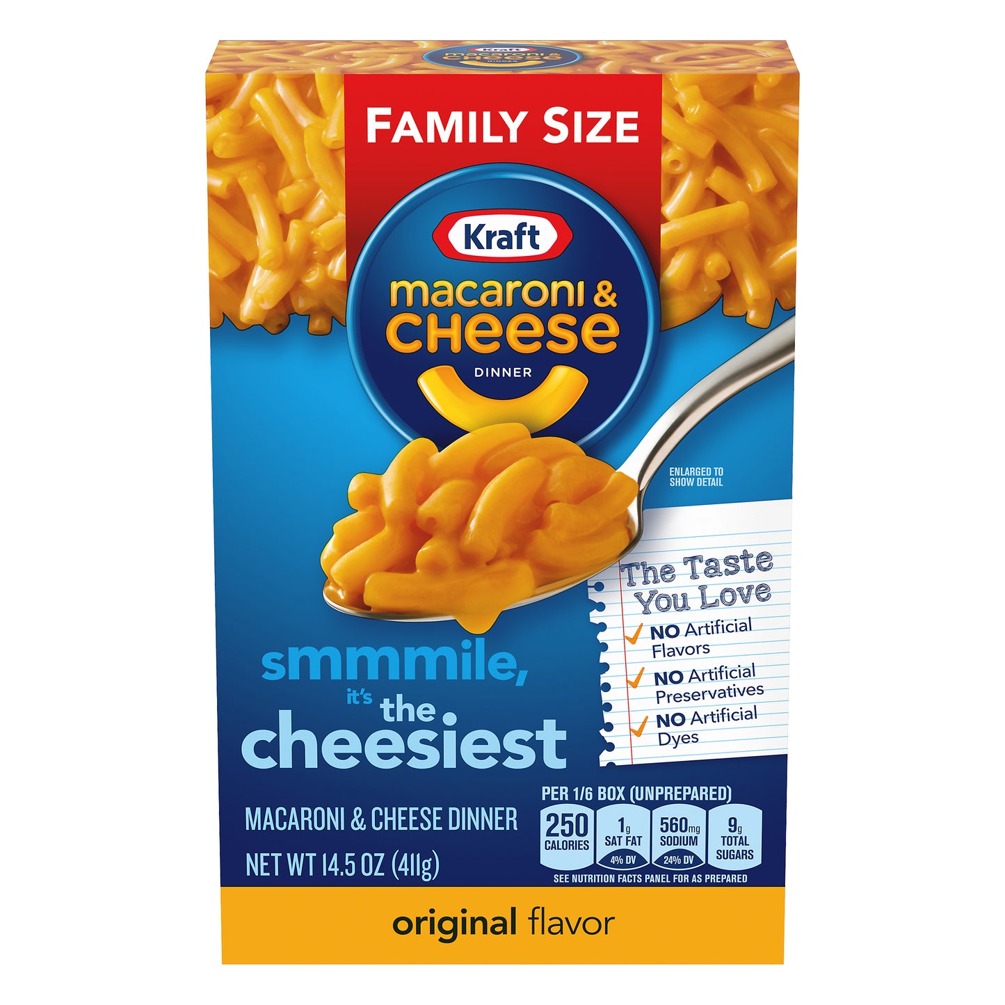 Kraft Original Flavor Macaroni & Cheese 14.5 oz. Box