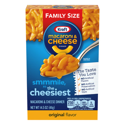 Kraft Original Flavor Macaroni & Cheese 14.5 oz. Box