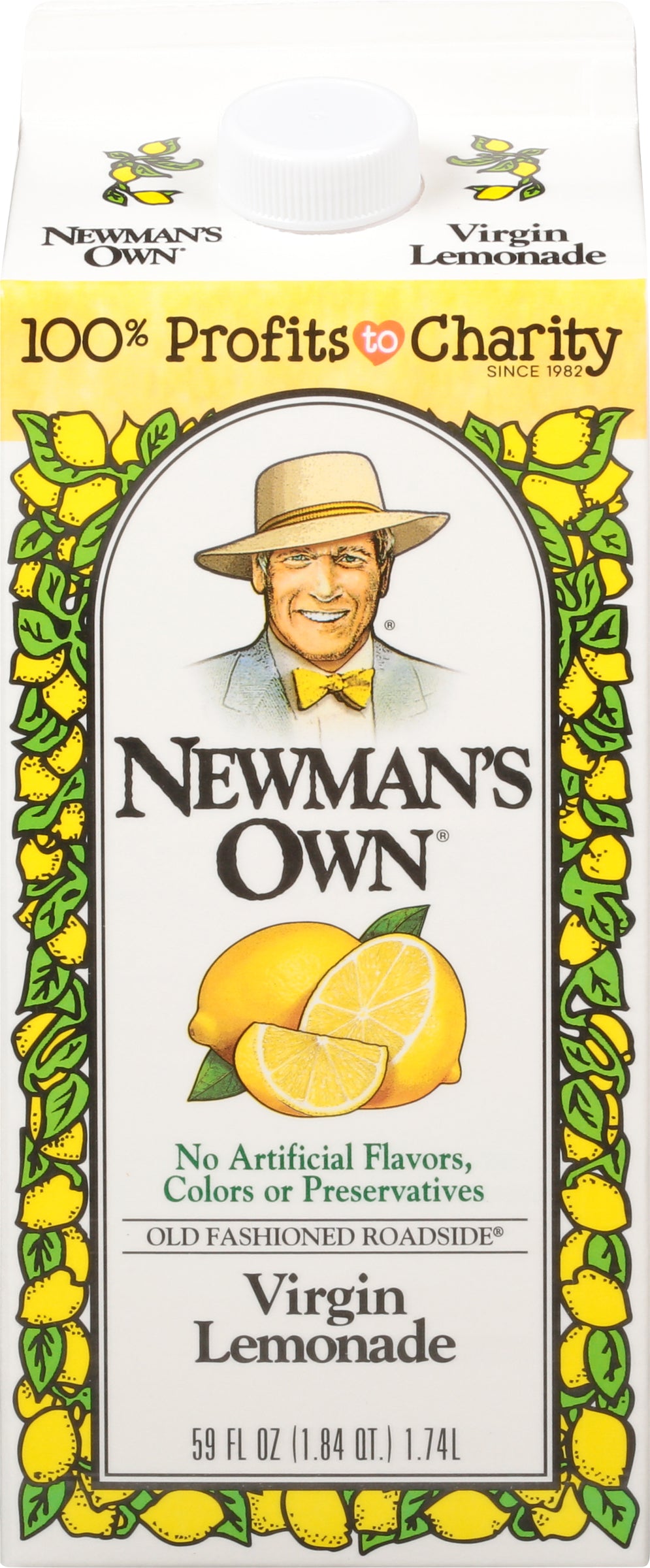 Newman's Own Virgin Lemonade 59 fl oz Carton