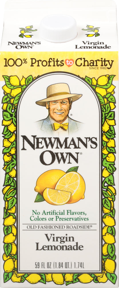 Newman's Own Virgin Lemonade 59 fl oz Carton