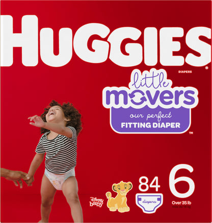 Huggies Little Movers Huge Value 6 (Over 35 lb) Disney Baby Diaper 84 ea