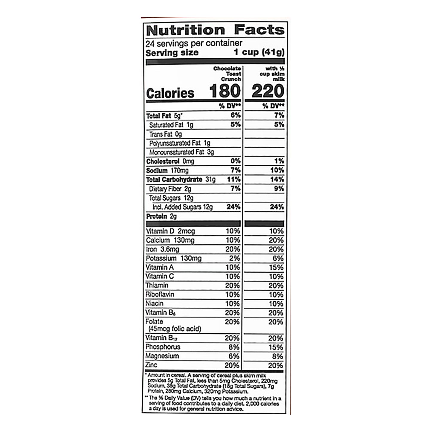 Chocolate Toast Crunch Cereal 2 lb