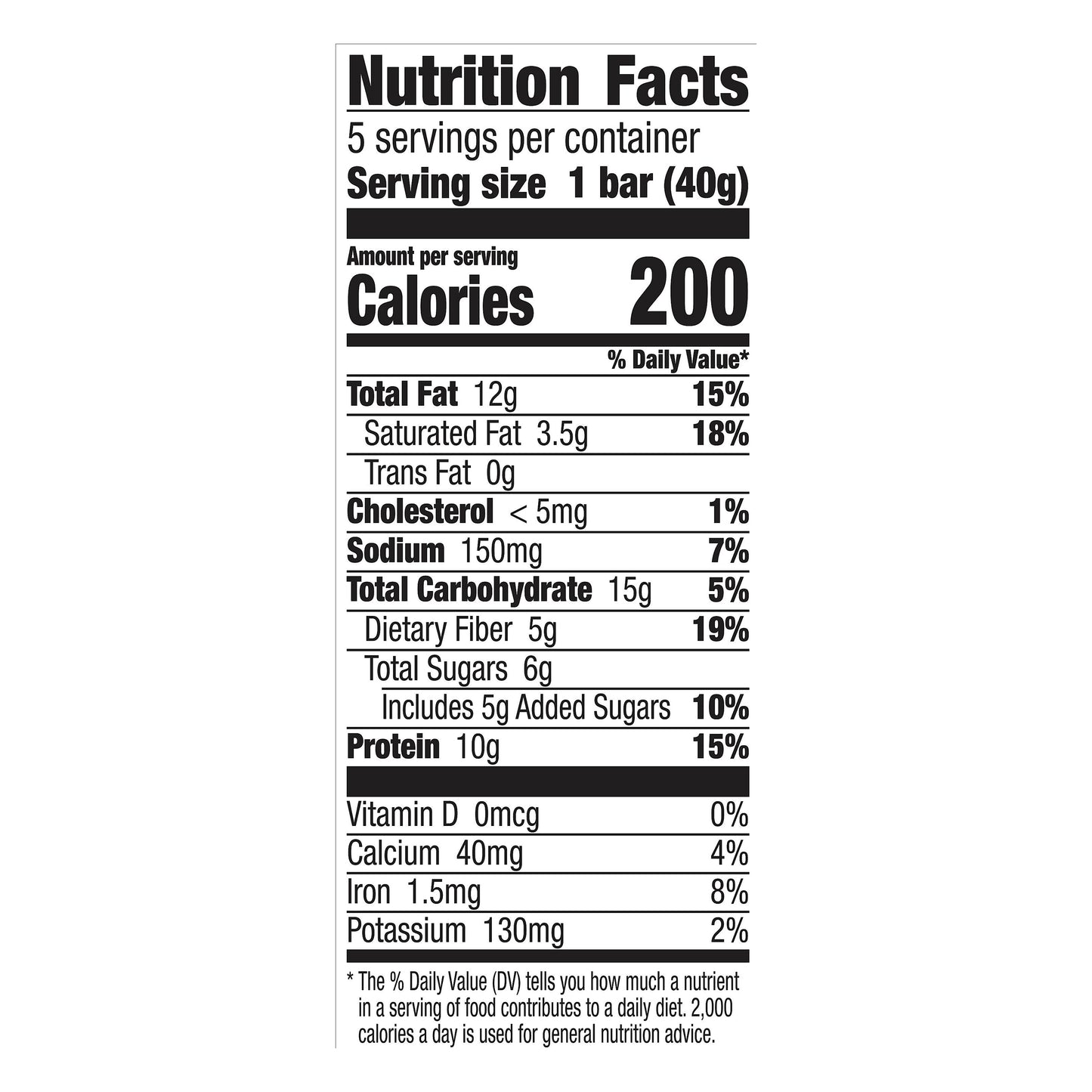 Nature Valley 5 Pack Protein Peanut Almond & Dark Chocolate Chewy Bars 5 ea