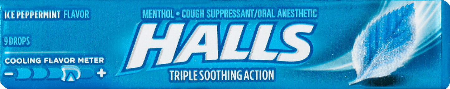 Halls Cough Suppressant/Oral Anesthetic 9 ea